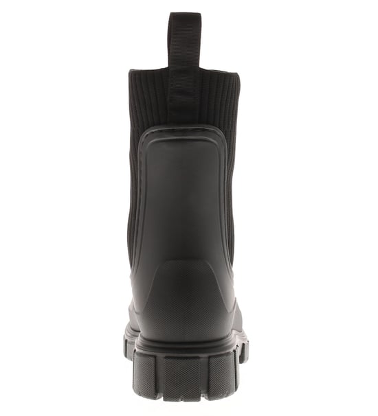 Platino Womens Wellies Paddle Pull On black - Image 4