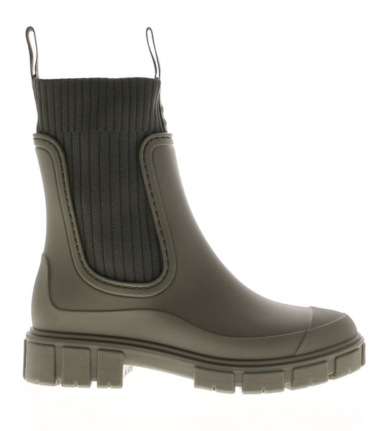 Platino Womens Wellies Paddle Pull On khaki - Image 2