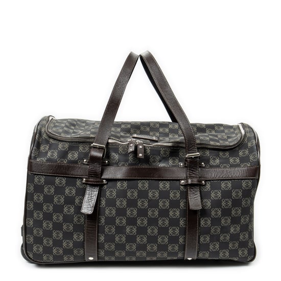 Vintage Anagram Suitcase Travel Bag - Image 1
