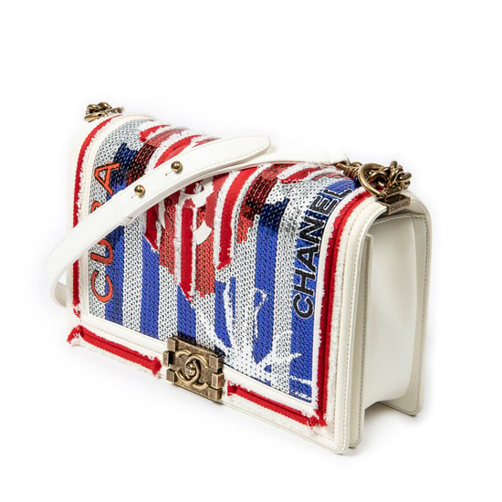 Paris-Cuba Multicolor Sequin Medium Boy Bag Schoudertas - Image 2