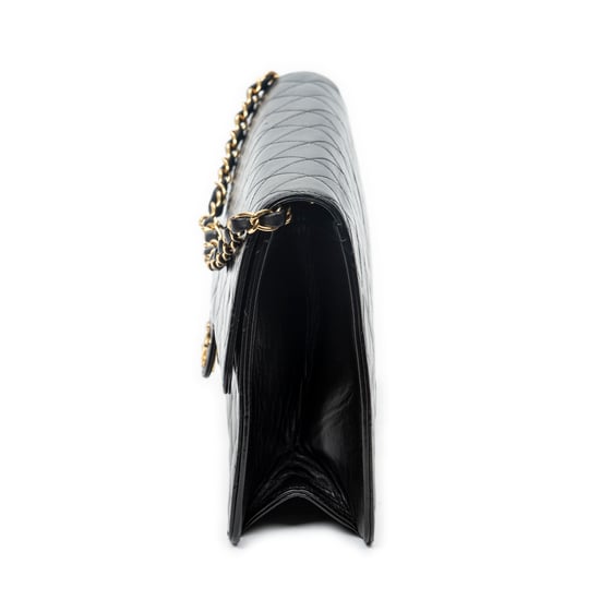 Vintage Push Lock Straight Flap  Schoudertas - Image 3
