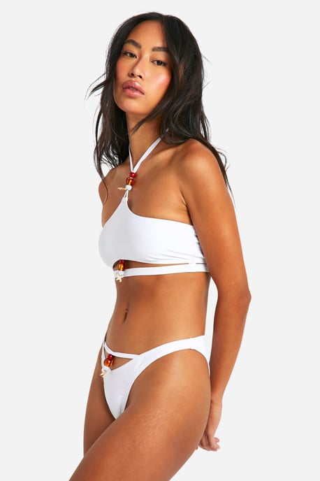 Beaded Shell Trim Hipster Bikini Brief - Image 3