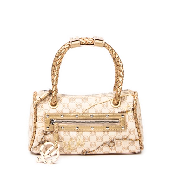 Braided Handle Zip Tote Handbag - Image 1