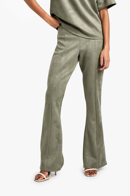 Suede Low Rise Flares - Image 4