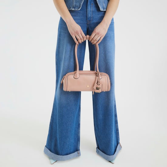 River Island Womens Pink Faux Leather Shoulder Bag - Image 1