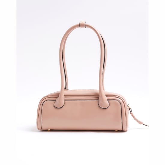 River Island Womens Pink Faux Leather Shoulder Bag - Image 3