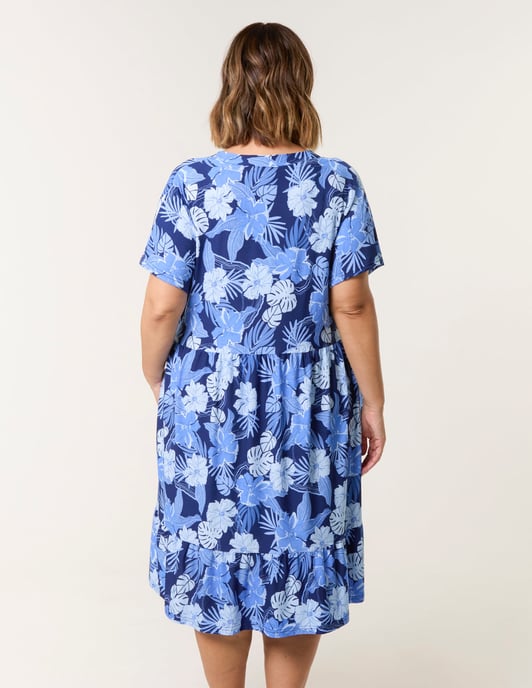 Curve V Neck Smock Style Tunic - Image 4