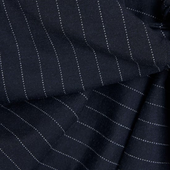 River Island Womens Navy Short Sleeve Pinstripe Tie Detail Top - Image 3