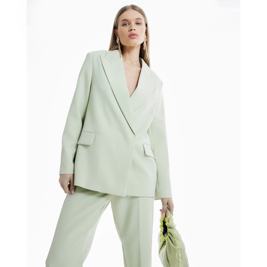 River Island Womens Blazer Green Oversized - Image 3