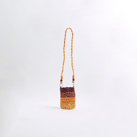 River Island Womens Multi Colour Raffia Cross Body Phone Bag - Image 5