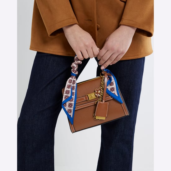 River Island Womens Brown Scarf Mini Tote Cross Body Bag - Image 1