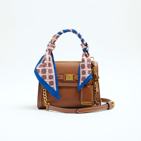River Island Womens Brown Scarf Mini Tote Cross Body Bag - Image 2