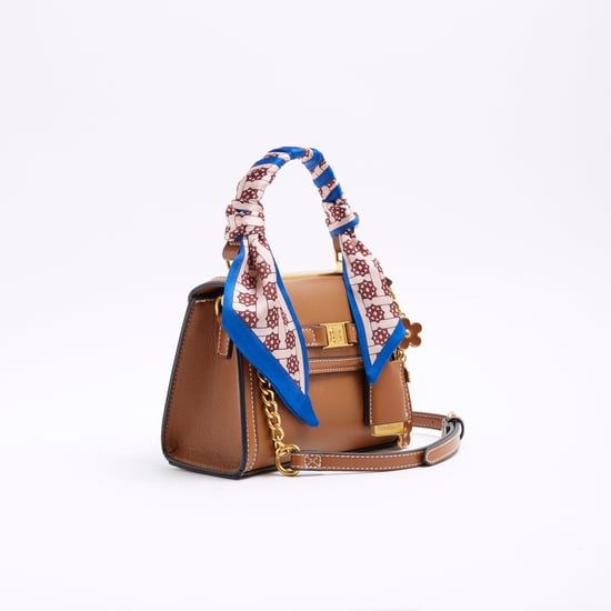 River Island Womens Brown Scarf Mini Tote Cross Body Bag - Image 3