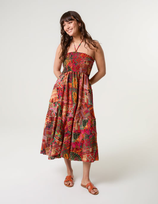 Tiered Halter Neck Dress - Image 2