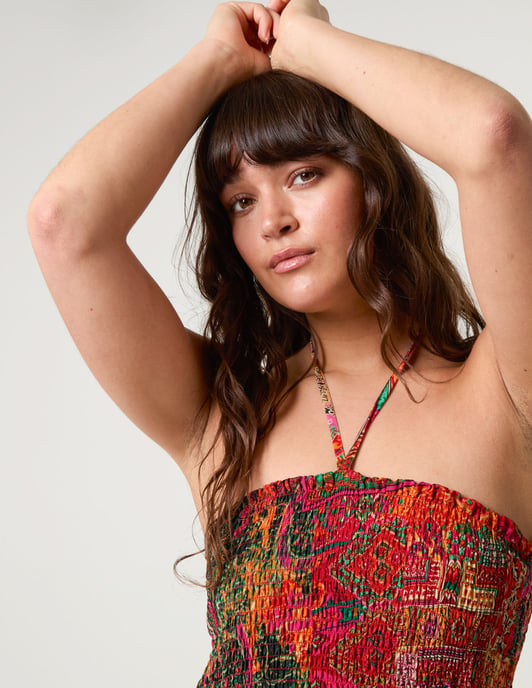 Tiered Halter Neck Dress - Image 3