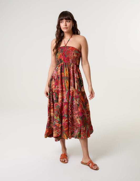 Tiered Halter Neck Dress - Image 4