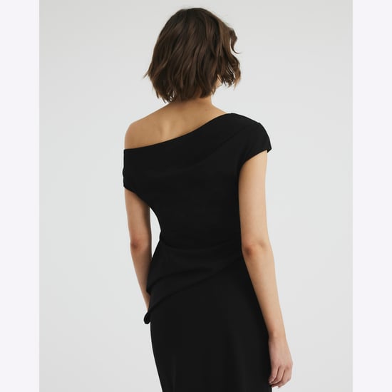 River Island Womens Midi Dress Black Off Shoulder Layered - Image 3