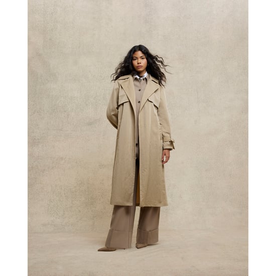River Island Womens Trench Coat Beige Relaxed Wrap - Image 3