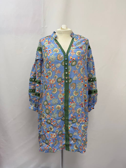 Diane von Furstenberg Jessica Haakwerk Randen Bloemenprint Mini Jurk In Multicolor Viscose - Image 5