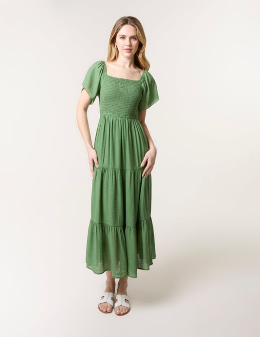 Flutter Sleeve Maxi Dress - Image 3