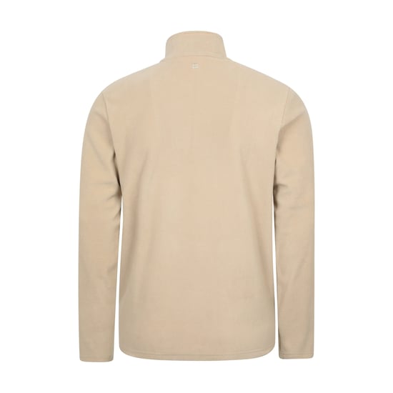 Mountain Warehouse Mens Camber II Camo Half Zip Fleece Top (Off White) - Image 2