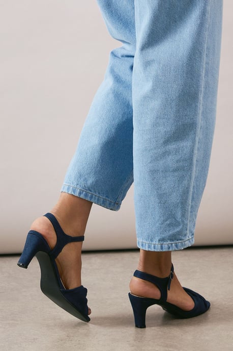Good For The Sole: Wide Fit Trisha Two Part Heeled Sandals - Image 3