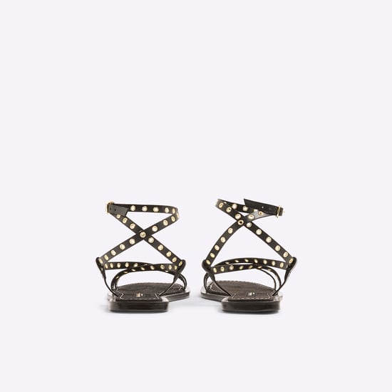 River Island Womens Sandals Black Eyelet Strappy - Image 3
