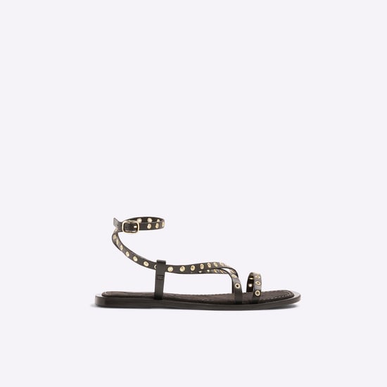 River Island Womens Sandals Black Eyelet Strappy - Image 5