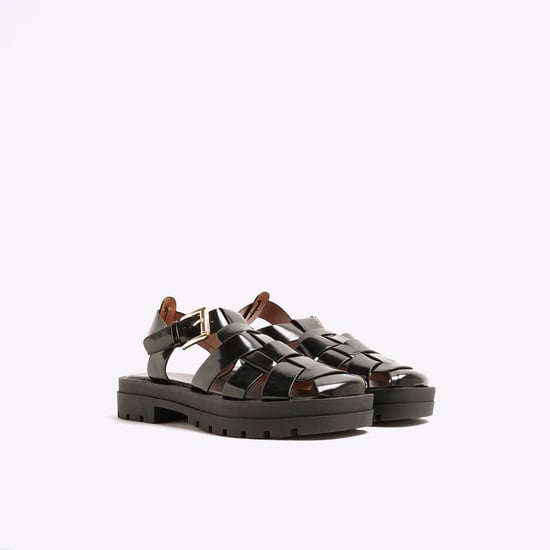 River Island Womens Sandals Black Fisherman - Image 2