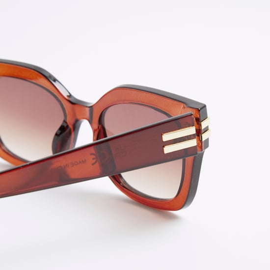 River Island Womens Brown Cat Eye Sunglasses - Image 3