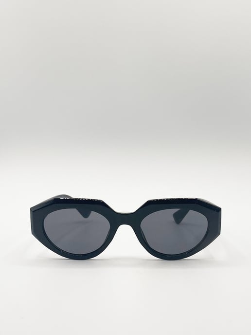 Angular Cat-Eye Sunglasses - Image 1
