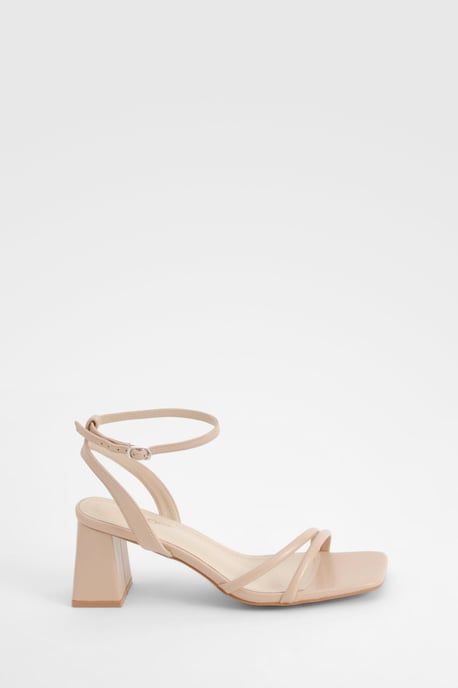 Wide Fit Asymmetric 2 Part Block Heels - Image 2
