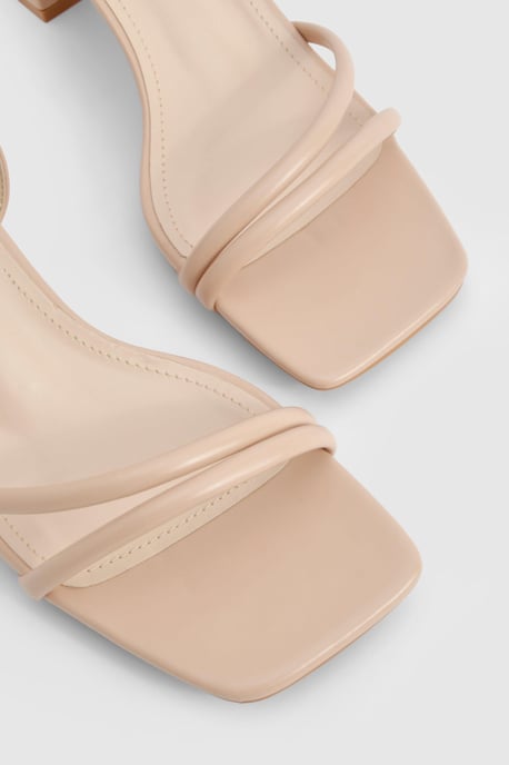 Wide Fit Asymmetric 2 Part Block Heels - Image 4