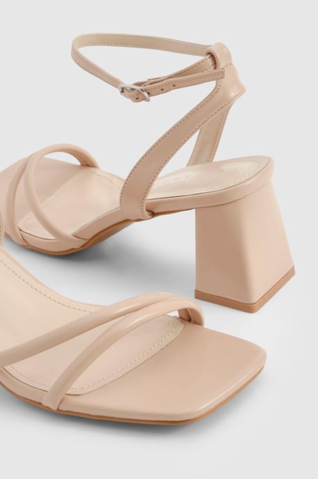 Wide Fit Asymmetric 2 Part Block Heels - Image 5