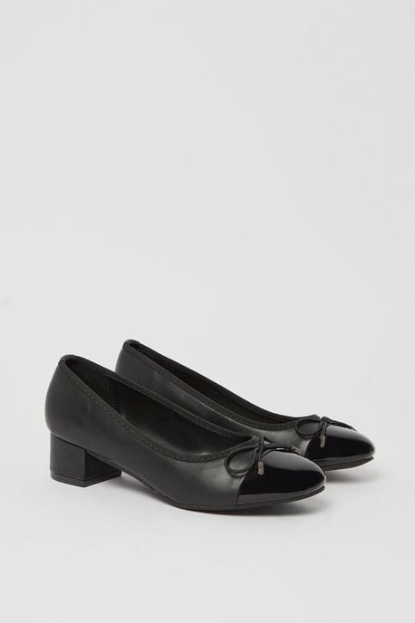 Good For The Sole: Talia Comfort Block Heel Ballet Pumps - Image 3