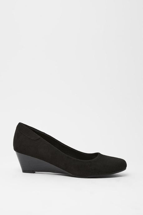Good For The Sole: Cerys Comfort Low Wedge Heel Court Shoes - Image 2