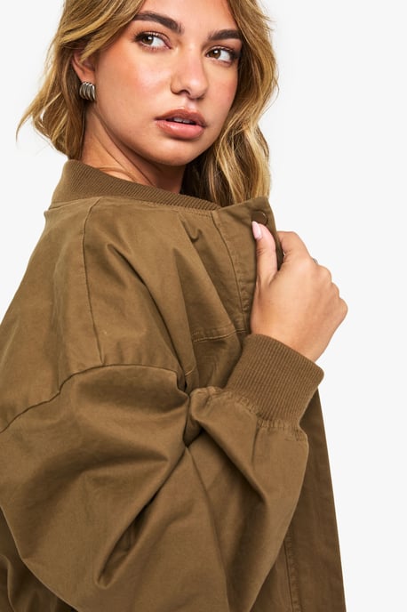 Collarless Bomber Jacket - Image 4