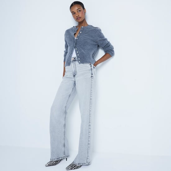 River Island Womens Straight Fit Jeans Grey Relaxed - Image 1