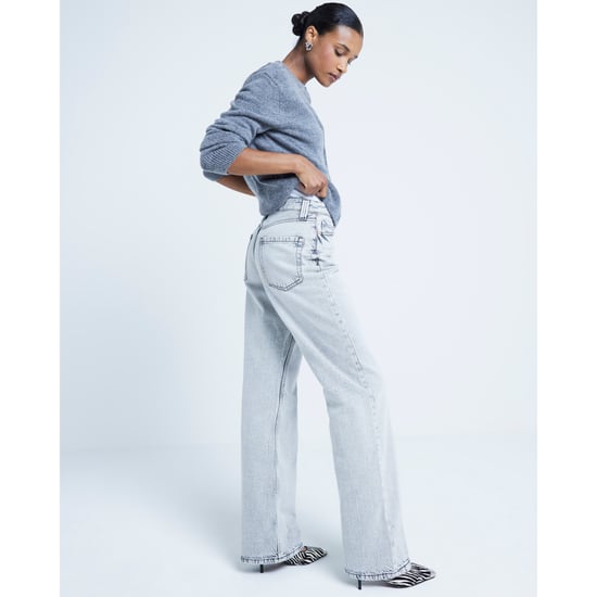 River Island Womens Straight Fit Jeans Grey Relaxed - Image 5