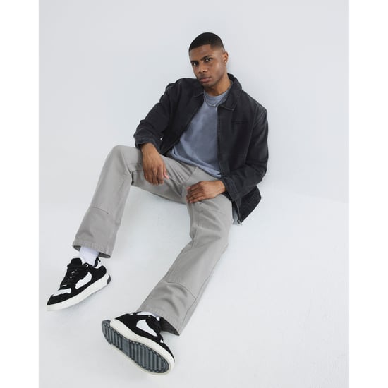 River Island Mens Straight Jeans Grey Leg Carpenter - Image 1