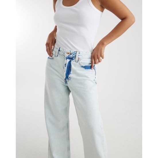 River Island Womens Straight Leg Jeans Petite Blue Relaxed - Image 3