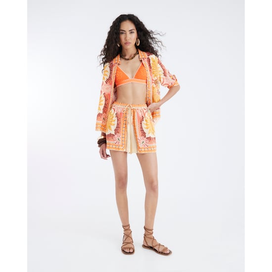 River Island Womens Orange Long Sleeve Graphic Print Shirt - Image 2