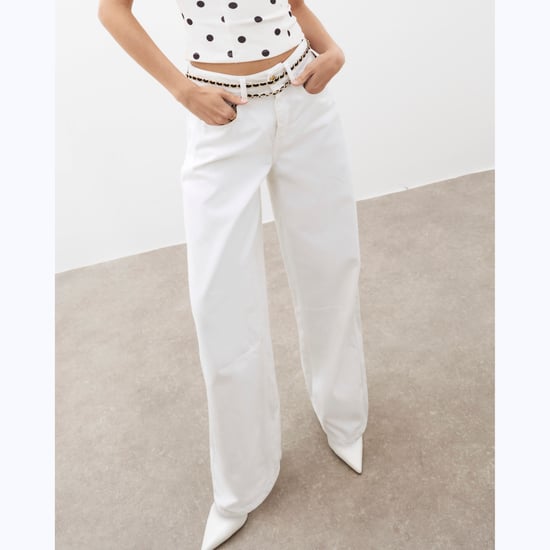 River Island Womens White Denim Barrel Jeans - Image 5