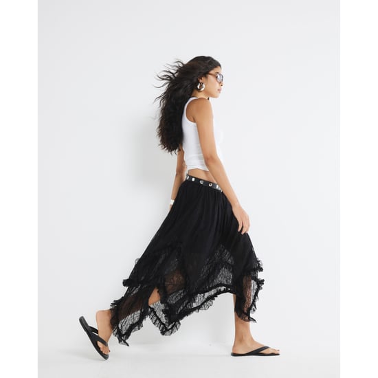River Island Womens Maxi Skirt Black Lace - Image 2