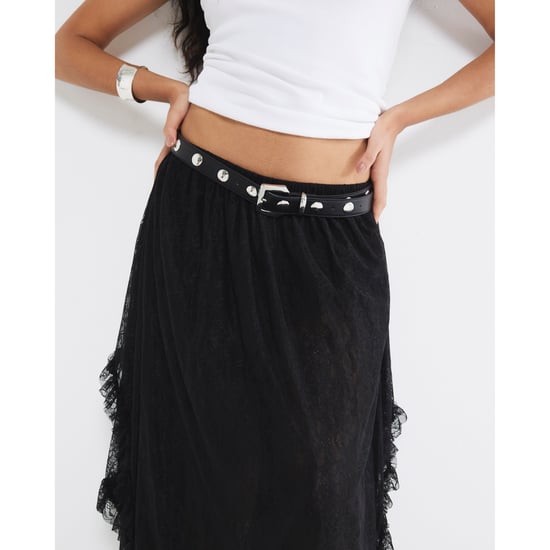 River Island Womens Maxi Skirt Black Lace - Image 3