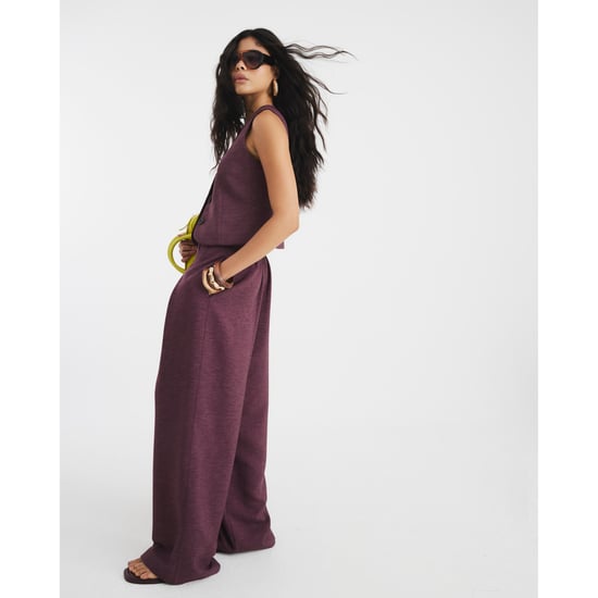 River Island Womens Wide Leg Trousers Purple - Image 2