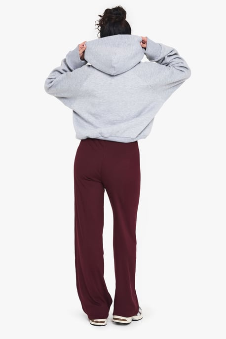 Double Layer Modal Rib Wide Leg Trouser - Image 2