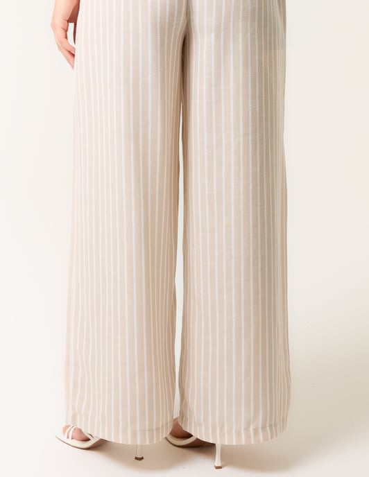Paperbag Waist Pinstripe Trouser - Image 4