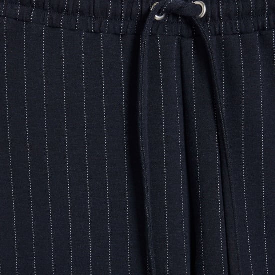 River Island Womens Trousers Navy Drawstring Pinstripe - Image 4