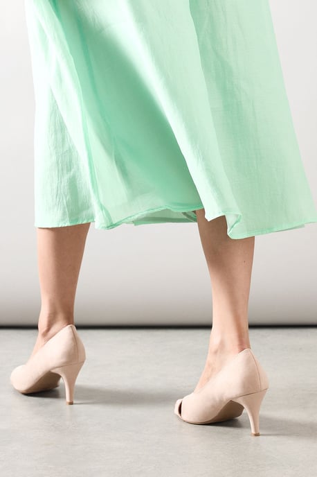 Good For The Sole: Wide Fit Honey Peep Toe Court Shoes - Image 4